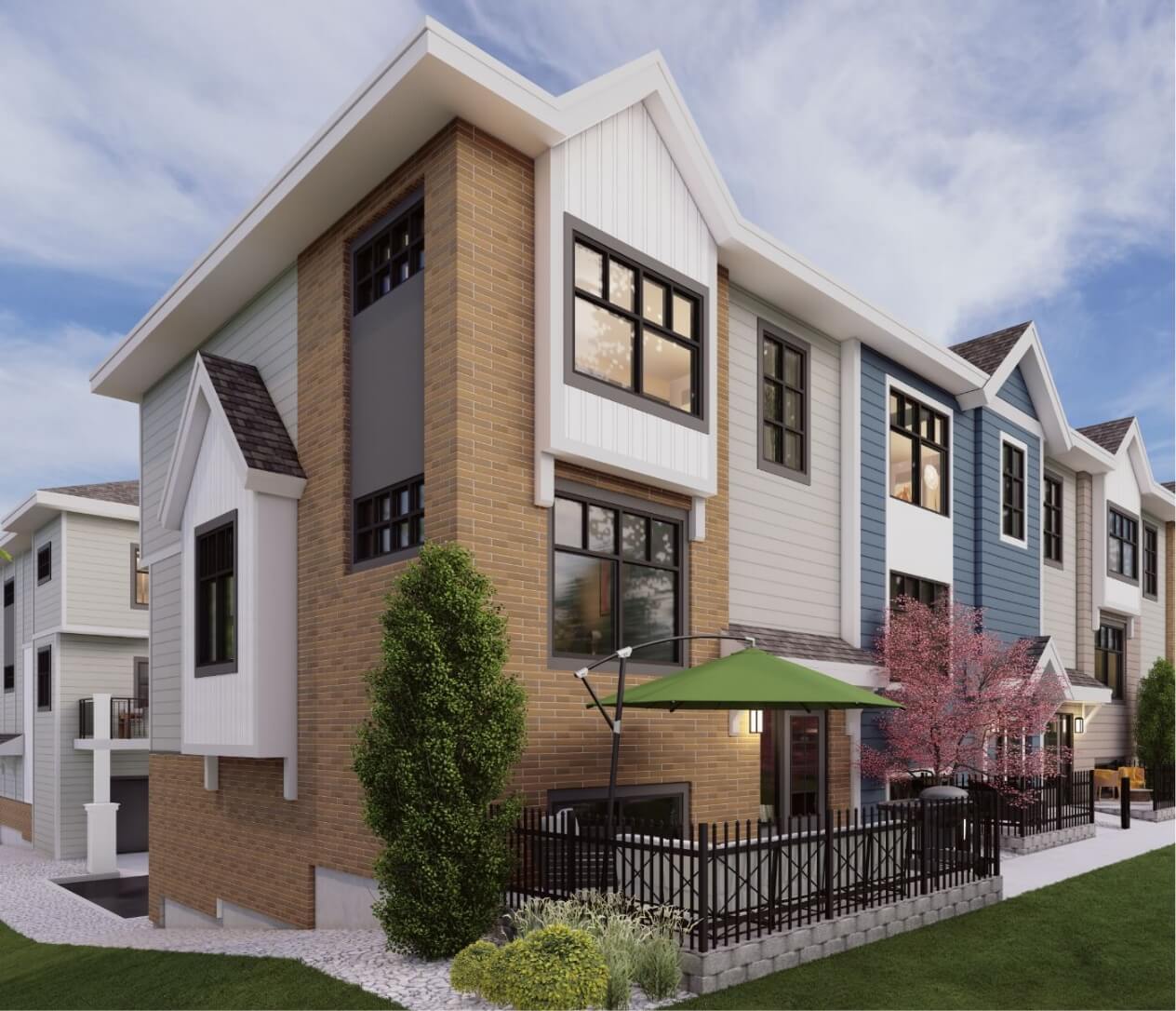 Rendering of Townhomes