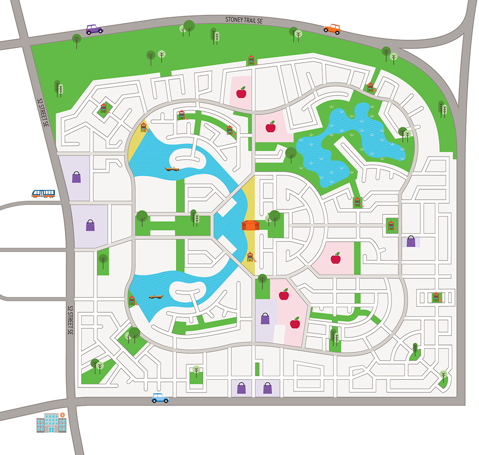 Mahogany Amenities Map base layer