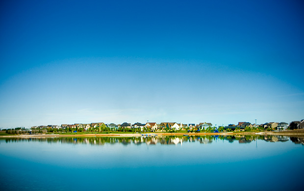 Lake view of Mahogany homes