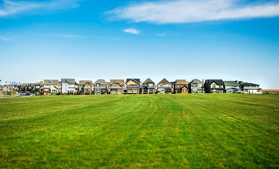 Character homes backing on to greenspace in Mahogany