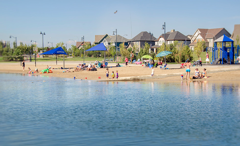 Mahogany’s West Beach, a view from the lake