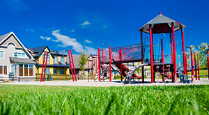 A neighbourhood playground in Mahogany