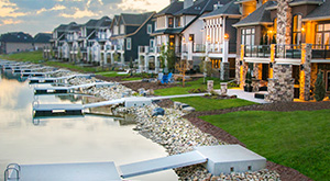 Lakefront Estate show homes on Mahogany Lake