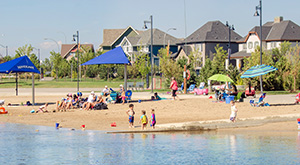 Mahogany’s West Beach, a view from the lake